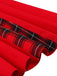 & 1950s Plaid V-Neck Dress: timeless style reimagined