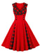 & 1950s Plaid V-Neck Dress: timeless style reimagined