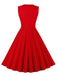 & 1950s Plaid V-Neck Dress — vintage elegance for the modern woman