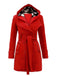 1950s Plaids Hooded Belted Coat - vintage fashion, retro style