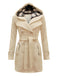 1950s Plaids Hooded Belted Coat - vintage fashion, retro style