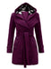 1950s Plaids Hooded Belted Coat - vintage fashion, retro style