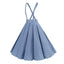 1950s Polka Dot Belt Suspender Swing Skirt: 1950s grace for the woman who dances through life
