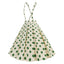 She sways in this 1950s Polka Dot Belt Suspender Swing Skirt and it's pure 1950s magic