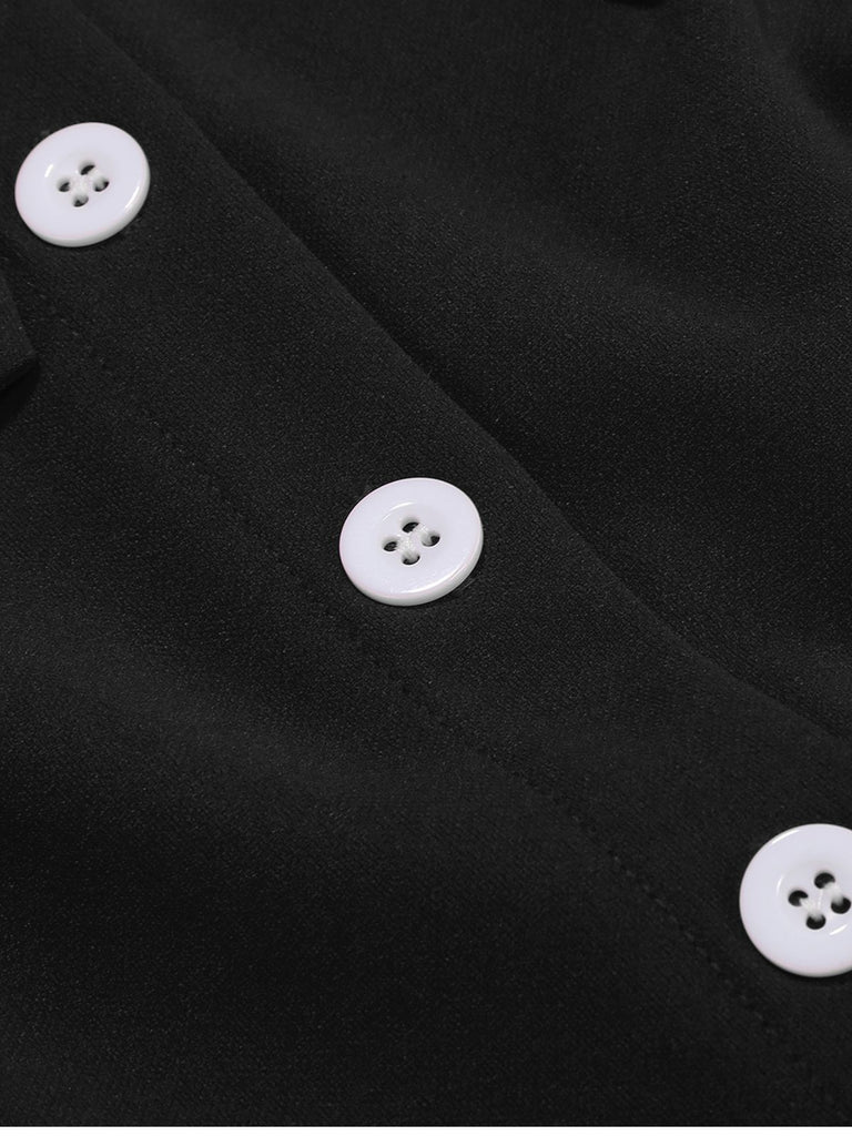 1950s Polka Dot Bow Swing Dress - vintage dress, retro fashion, rockabilly