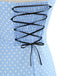 1950s Polka Dot Bow Tie Halter Swing Dress — the kind of 1950s dress that makes strangers smile