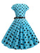 1950s Polka Dot Cap Sleeved Dress, vintage dress, retro fashion, rockabilly, pin-up fashion - perfect for women who love vintage and retro fashion