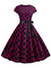 1950s Polka Dot Cap Sleeved Dress, vintage dress, retro fashion, rockabilly, pin-up fashion - perfect for women who love vintage and retro fashion