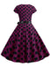 1950s Polka Dot Cap Sleeved Dress, vintage dress, retro fashion, rockabilly, pin-up fashion - perfect for women who love vintage and retro fashion