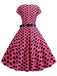 1950s Polka Dot Cap Sleeved Dress, vintage dress, retro fashion, rockabilly, pin-up fashion - perfect for women who love vintage and retro fashion