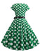 1950s Polka Dot Cap Sleeved Dress, vintage dress, retro fashion, rockabilly, pin-up fashion - perfect for women who love vintage and retro fashion