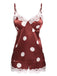 1950s Polka Dot Lace Camisole Sleepwear, vintage fashion, retro style - perfect for women who love vintage and retro fashion