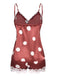 This 1950s Polka Dot Lace Camisole Sleepwear brings 1950s soul to her everyday