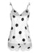 This 1950s Polka Dot Lace Camisole Sleepwear brings 1950s soul to her everyday