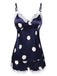 1950s Polka Dot Lace Camisole Sleepwear, vintage fashion, retro style - perfect for women who love vintage and retro fashion