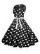 1950s Polka Dot Lace Patchwork Dress: where 1950s romance meets her modern spirit