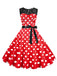 1950s Polka Dot Lace Patchwork Dress: where 1950s romance meets her modern spirit