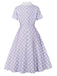 1950s Polka Dot Lace Vintage Dress 2