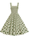 1950s Polka Dot Smocking Strap Dress, vintage dress, retro fashion, rockabilly, pin-up fashion - perfect for women who love vintage and retro fashion