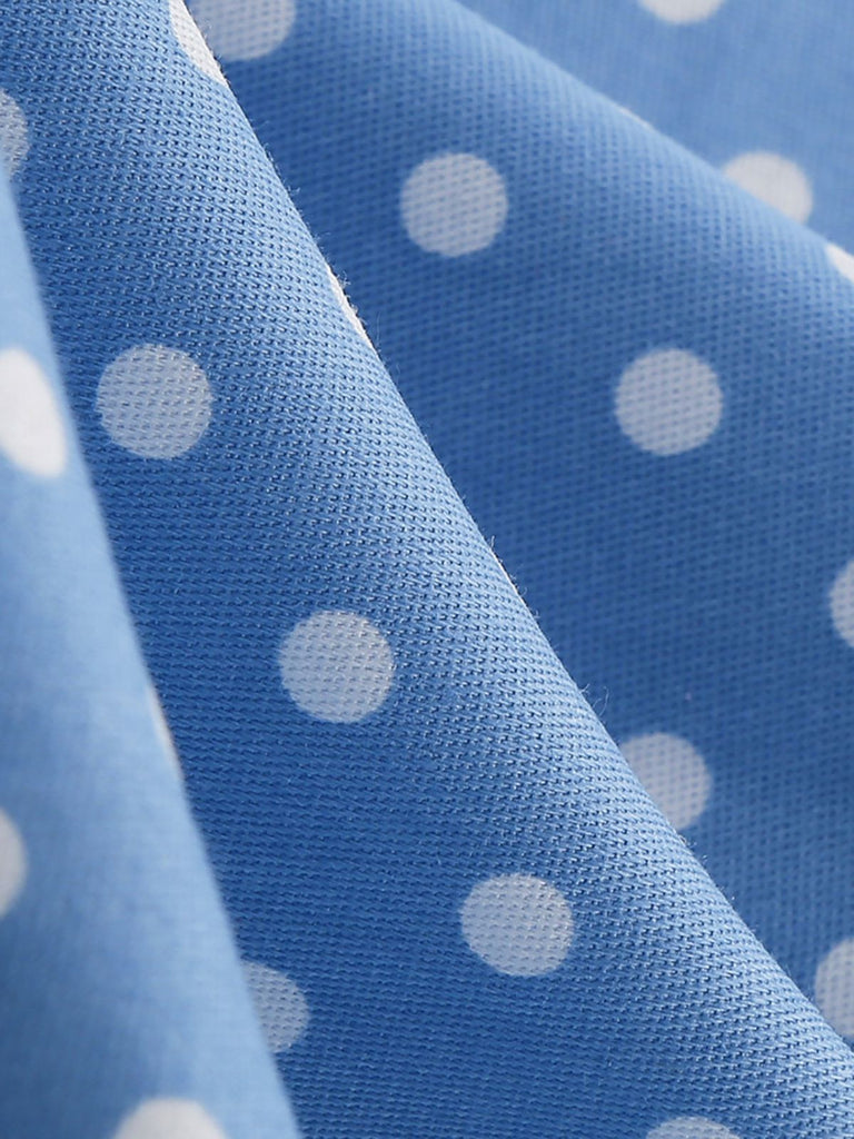 1950s Polka Dots Lace Up Halter Swing Dress: where 1950s romance meets her modern spirit