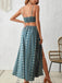 1950s Print Spaghetti Strap Maxi Dress, vintage dress, retro fashion, rockabilly, pin-up fashion - perfect for women who love vintage and retro fashion