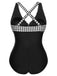1950s Printed One-Piece Swimsuit, vintage swimsuit, pin-up swimwear - perfect for women who love vintage and retro fashion