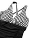 1950s Printed One-Piece Swimsuit, vintage swimsuit, pin-up swimwear - perfect for women who love vintage and retro fashion