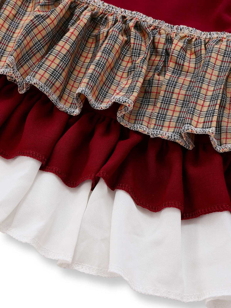 1950s Red Riding Halloween Costume Dress With Cape - vintage dress, retro fashion, rockabilly