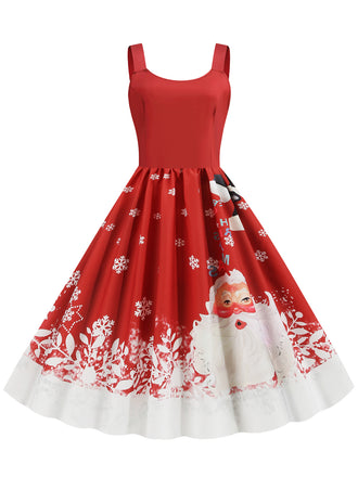 1950s Retro Christmas Santa Claus Swing Dress: timeless style reimagined