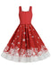 1950s Retro Christmas Santa Claus Swing Dress — vintage elegance for the modern woman