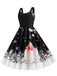 1950s Retro Christmas Santa Claus Swing Dress: timeless style reimagined