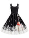 1950s Retro Christmas Santa Claus Swing Dress — vintage elegance for the modern woman