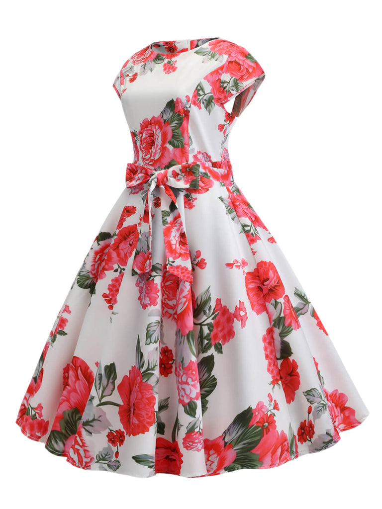 1950s Retro Floral Swing Dress, vintage dress, retro fashion, rockabilly, pin-up fashion - perfect for women who love vintage and retro fashion