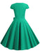 1950s Retro Solid Belt Swing Dress — vintage elegance for the modern woman