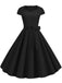 1950s Retro Solid Belt Swing Dress: timeless style reimagined