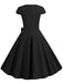 1950s Retro Solid Belt Swing Dress — vintage elegance for the modern woman