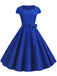 1950s Retro Solid Belt Swing Dress: timeless style reimagined