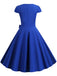 1950s Retro Solid Belt Swing Dress — vintage elegance for the modern woman