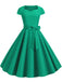 1950s Retro Solid Belt Swing Dress: timeless style reimagined