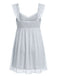 1950s Ruffled Mesh Bow Babydoll Nightgown, vintage fashion, retro style, rockabilly, pin-up fashion - vintage inspired fashion