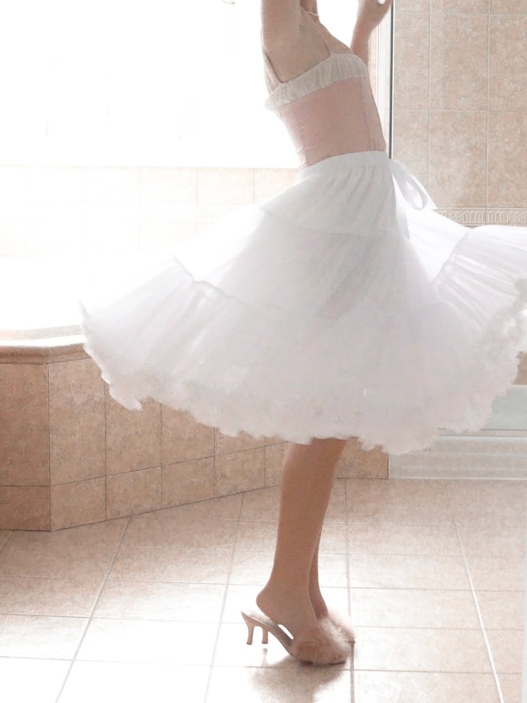 1950s Ruffles Petticoat Underskirt - vintage skirt, retro style
