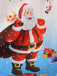 1950s Santa Claus Snowflake U-Neck Swing Dress - vintage dress, retro fashion, rockabilly