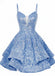 1950s Sequin Deep V-Neck Lace-UP Mini Party Dress - vintage dress, retro fashion, rockabilly