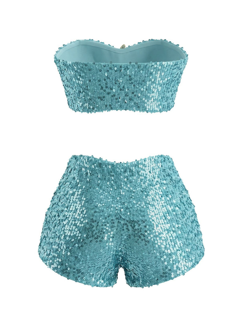 1950s-Sequin-Starfish-Bandeau-Bikini-Set, vintage, retro, swimwear
