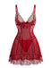 1950s Floral Lace V Neck Nightgown 11