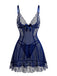 1950s Floral Lace V Neck Nightgown 6