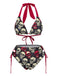 1950s Skull Halter Swimsuit | 1950s | vintage swimsuit, retro beachwear
