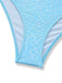 Sky Blue 1950s Halter Ruffle Bow Glitter Tankini Set - vintage fashion, retro style