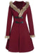 1950s Solid Buckle Fur Trimmed Coat — vintage elegance for the modern woman