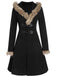 1950s Solid Buckle Fur Trimmed Coat — vintage elegance for the modern woman